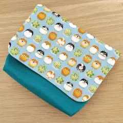 マチ付き移動ポケット　女の子　しば犬