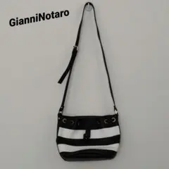 ジャンニノターロ GianniNotaro 巾着 ショルダーバッグ ボーダーのサムネイル