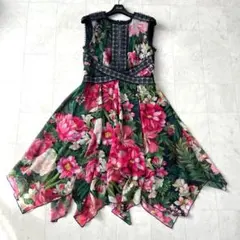 極美品】アドリアナパペル 総スパンコール ロングドレス ブティック