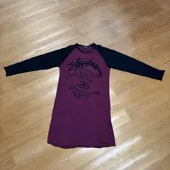 Stussy ボルドー ブラック 長袖ワンピースのサムネイル