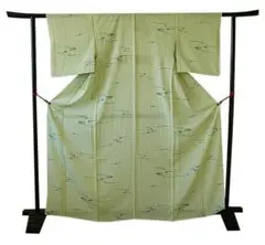 良品 夏物 お茶事にぴったり 駒絽の3本絽 小紋(正絹)未使用＜KK1246