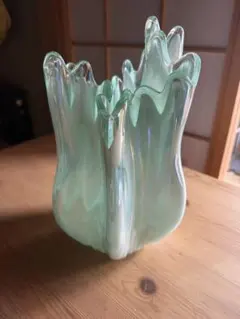 北一硝子 花瓶 フラワーベース フリルデザイン - メルカリ