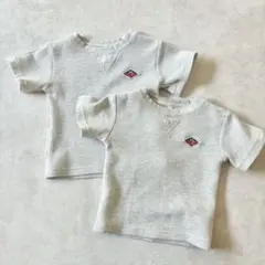 ワッフルTシャツ DANTON風　100cm 90cm 2枚セットのサムネイル