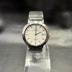TECHNOS SAPPHIRE 2石ダイヤ プラチナ箔純正 革ベルト - メルカリ