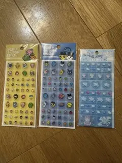 たまごっち、キティタイルシール　ドロップブロックシール3種セット
