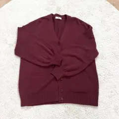 WEGO スクールカーディガン 赤 フリーサイズ