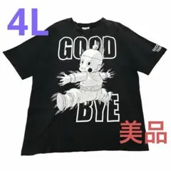 ドラゴンボール チャオズ 大判プリント 黒 ビッグシルエット 4L ★美品★