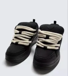 Yvng Patra着用 ZARA ロープスニーカー ERL ロープフォース 黒