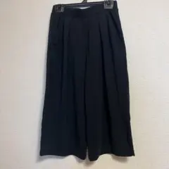 UNIQLOユニクロ　AIRism ブラック ガウチョパンツ サイズS