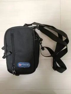 アウトドア ブラック ショルダーバッグ