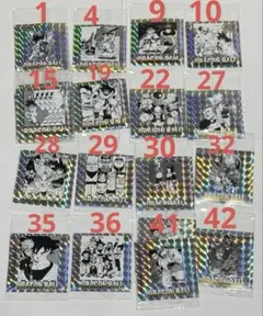 ドラゴンボール ウエハース シール ステッカー 原作 鳥山明 19枚まとめ売り