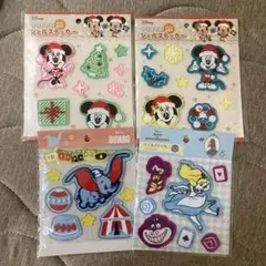 ディズニー クリスマス ジェルステッカー　4点セット　新品未開封