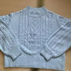 mezzo piano ケーブル編みセーター M (150)