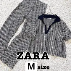 ZARA ザラ ニット セットアップ カットソー パンツ Ｍ ダンス スポーティ