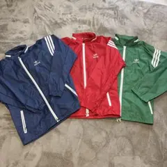 adidas ジップアップ ナイロンジャケット3色セット売り