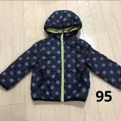 キッズ　子供　95 アウター　上着　dogwood ブラック　黒　裏起毛　冬