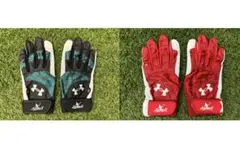 【新品】ソフトバンク今宮健太選手 革手 赤・緑セット売り Mサイズ