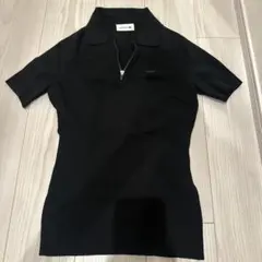 LACOSTE ハーフジップ 黒