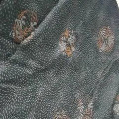 昭和レトロ着物生地花柄150×36 布㉕