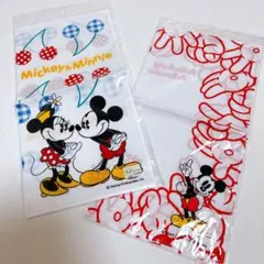 【新品】Disney Mickey & Minnie ハンカチ 2枚セット