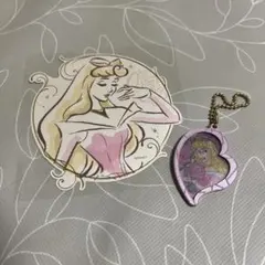 オーロラ姫　ステッカー　ステンドグラスチャーム