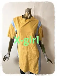 ☘️T19414☘️X-girl 半袖ロゴTシャツワンピース 2