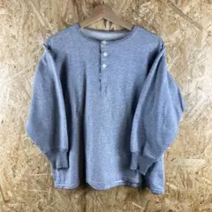長袖 Tシャツ ヘンリーネック メンズ Lサイズ 古着 ヴィンテージ 激安