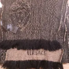 VERSACE ウールマフラー イタリア製