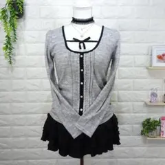 リボン付き トップス 姫ロリ y2k 平成ギャル フェアリーグランジ