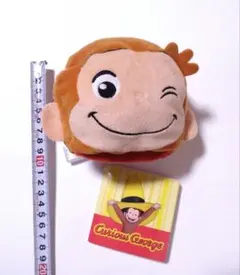 おさるのジョージ　ぬいぐるみくるりんフェイス　りんご
