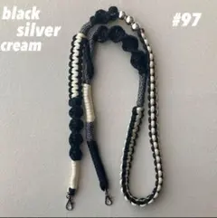 スマホショルダーストラップ　パラコード　ブラック