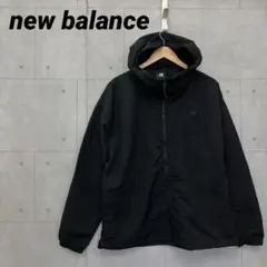 new balance ニューバランス ナイロンジャケット フード L 黒