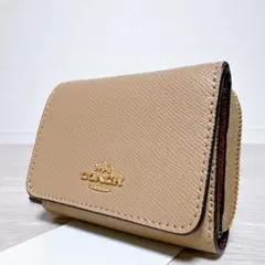 日本限定モデル！新品 COACH コーチ 名刺入れ カードケース ベージュ