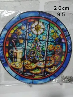 ９５　クリスマスツリー　２０cmアクリルサンキャッチャー