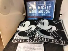 ミッキーマウス/ジャカードタオルチーフ＆マイクロファイバークロス/各2セット