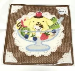 新品 FEILER サンリオ ポムポムプリン プリンアラモード ハンカチ