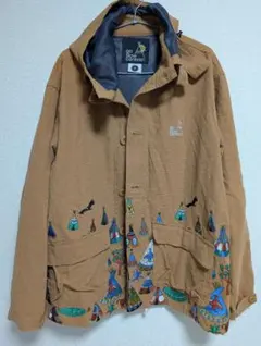 go slow caravan 刺繍リネンコットンパーカー（サイズ4 ）