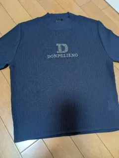 DONPELIENO 半袖 セーター 紺色 ネイビー D