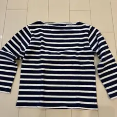 SAINT JAMES 長袖カットソー ネイビー/ホワイトストライプ　6yrs