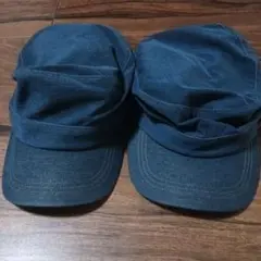 ダークブルー ワークキャップ 2個セット