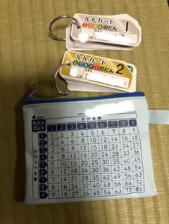 九九カード 収納ポーチ付き