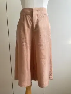 ZARA WOMAN ☆ キュロットパンツ バミューダパンツロング オレンジXS