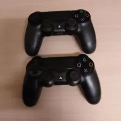 PS4ワイヤレスコントローラーDUALSHOCK4 ジェット・ブラック2個セット