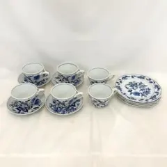 美品】ブルーダニューブ ブルーオニオン 塩入れ＆エッグスタンド 3点