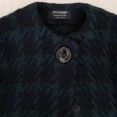 ✴️美品✴️　ジョンブラニガン　シップス　ノーカラーコート　ブラックウォッチ