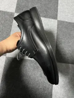 ECCO黒 レザー レースアップシューズ 40サイズ