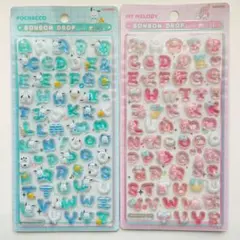 【正規品】サンリオ ボンボンドロップシール 文字 もじ ポチャッコ マイメロ