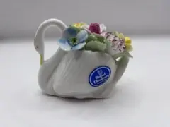 ロイヤルドルトン　スワン　陶花　置物　ヴィンテージ　白鳥のサムネイル