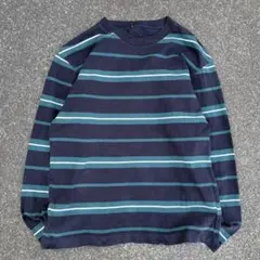 00s old uniqlo 短丈 ボーダー ロンＴ y2k シティーボーイ