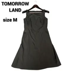トゥモローランドコレクション　ワンピース　ノースリーブ　ブラック　Mサイズ